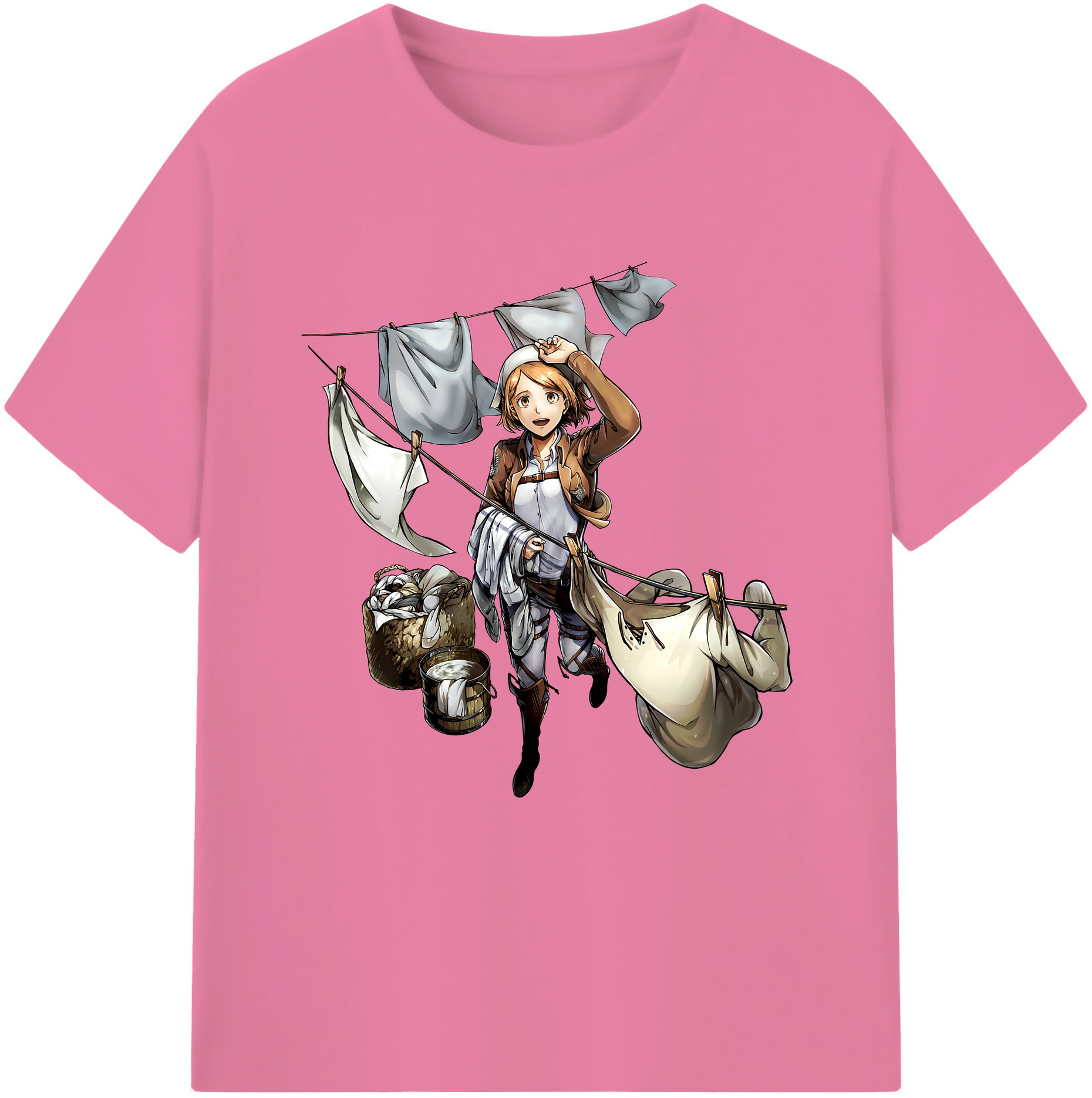 （画像用） 進撃の巨人 ペトラ·ラル Attack on Titan Petra Rall 綿100％半袖Tシャツ（フロントプリント）
